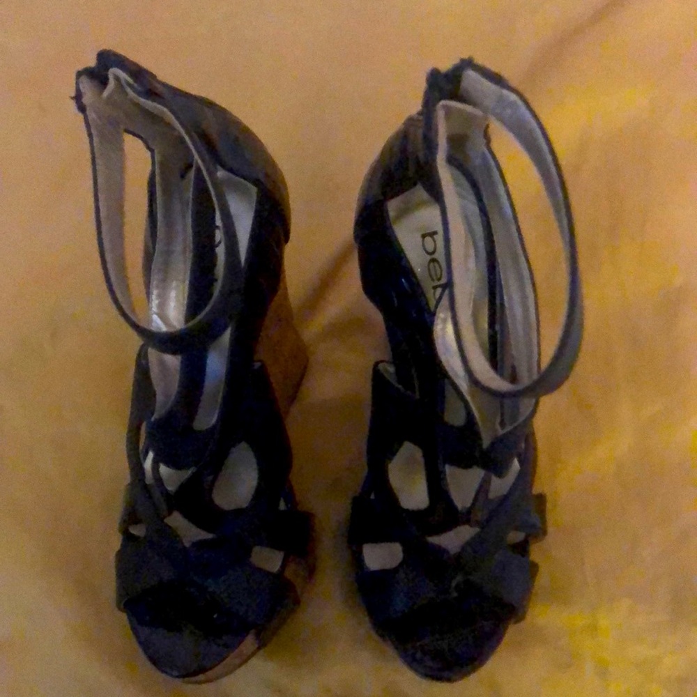 Bebe wedge   platforms